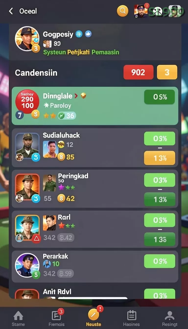 Cuplikan layar IDRGAME — pengaturan akun
